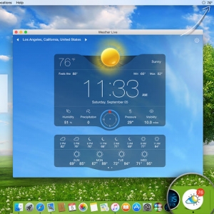 Weather Live for Mac 1.8 桌面天气工具 超酷 兼容10.11