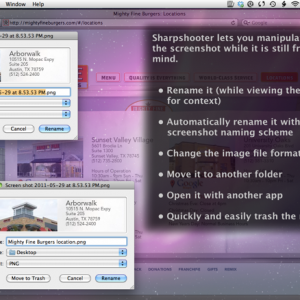 Sharpshooter 2.1b3 for mac – 高精确度重命名屏幕截图实用工具 最新绿化版