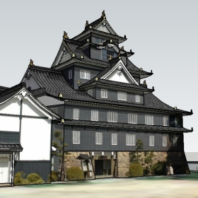 �Ž���ͼ��ʦģ���������Okayama Castle-1112