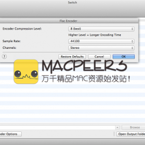 Switch Sound File Converter Plus for Mac 4.98 音频文件的转换器