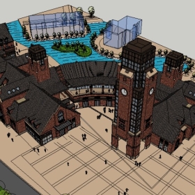 Sketchupͼʦڹ㳡ģ078