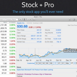 Stock + Pro for mac 2.7.1 – 桌面的股票管理软件 最新绿化版