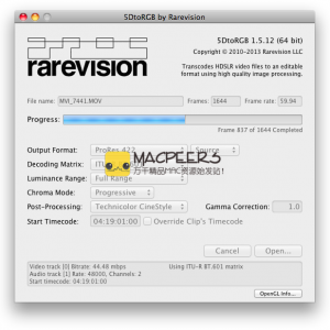 5DtoRGB Batch 1.5.21 for Mac 最高品质的转码器