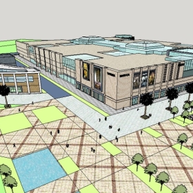 ��ͼ��ʦSketchup������ģ��20221115�����غ�ĳ��ҵ�㳡סլ���ϸ������572