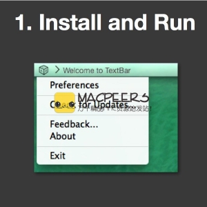 TextBar 1.10.94 for Mac 任何文本添加到菜单栏