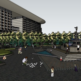 Sketchupͼʦڹ㳡ģ123