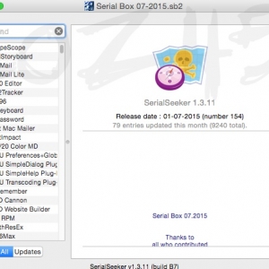Serial Box for Mac 2015-09 Serialbox序列号大全库 mac软件算号器 最新