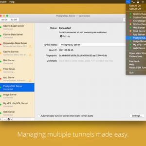 SSH Tunnel for mac 15.11 管理和精确控制您的SSH隧道