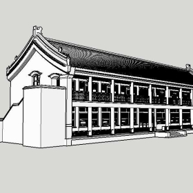 Sketchup古建风格类模型报恩楼0161
