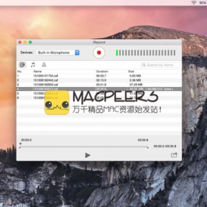 iRecord for mac 3.3.3 录音和音频格式转换器