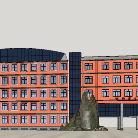 ��ͼ��ʦSketchup������ģ��20221115����ɽ��ģ��ѧУ��ɽˮϵ409