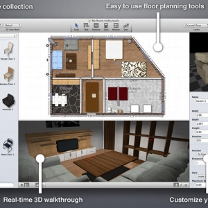 MyFourWalls 1.0.6 绿化版 Mac 3D家居布置图绘制工具