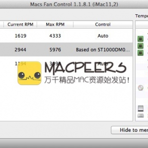 Macs Fan Control for mac 1.4.3 苹果电脑风扇控制