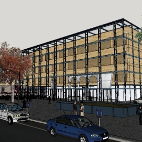 ��ͼ��ʦSketchup������ģ��20221115�����ִ��ؽ���ҵ��ģ��528