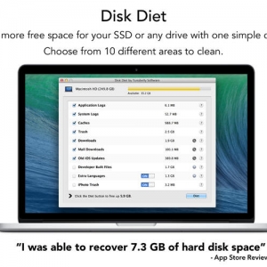 Disk Diet for mac 5.2 – 让你的MAC获得更多的自由空间 最新绿化版