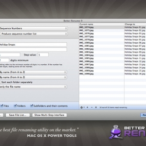 A Better Finder Rename for mac 10.00 b3 文件，照片，MP3批量更名