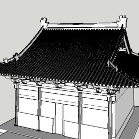 Sketchup古建风格类模型0157