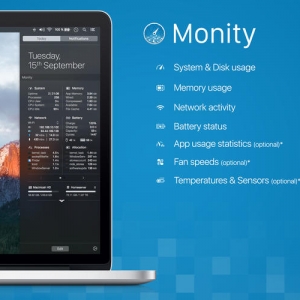Monity for mac 1.3.1 系统监控工具