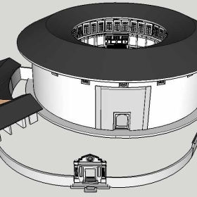 Sketchup古建风格类模型福建土楼0020