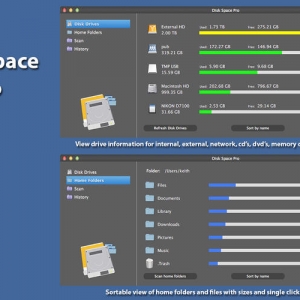 Disk Space Pro for mac 2.4 显示磁盘驱动器信息