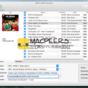 M4P to MP3 Converter for Mac 2.2.1 M4P到MP3转换器
