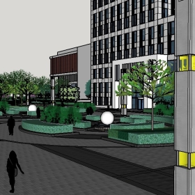 Sketchup�칫����˫�ϰ칫������ģ��473