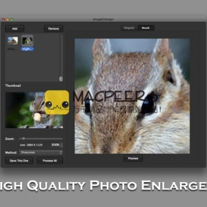 ImageEnlarger for mac 1.20 无损图片放大工具