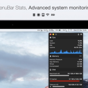 MenuBar Stats for mac 2.1 系统状态监控软件