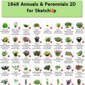 1848个草本植物2D组件