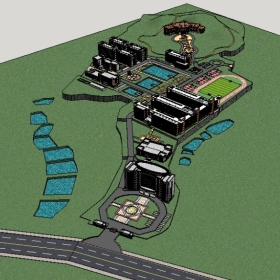 ��ͼ��ʦSketchup������ģ��20221115����ĳѧУ�滮ģ��388