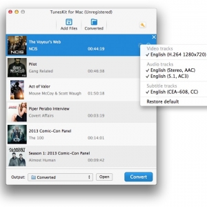 TunesKit for mac 2.3.0 – iTunes DRM媒体转换器 绿化 免费下载