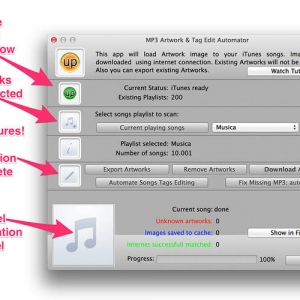 MP3 Art & Tag 1.7.1 绿化版 Mac 配合iTunes使用的小工具