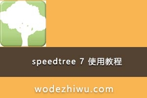 speedtree 7 使用教程