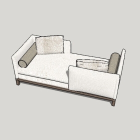 新中式沙发SU草图大师模型1754