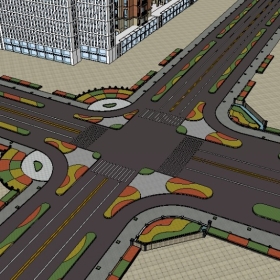 ��ͼ��ʦSketchup������ģ��20221115���½�ͨ·�ھ��ۣ��ص���ʮ��·���ĸ���317