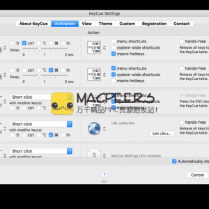 KeyCue for Mac 8.0 显示所有菜单快捷命令