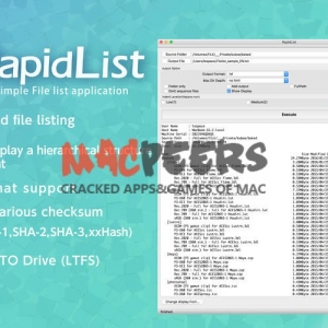 RapidList for mac 1.0.3 文件清单软件