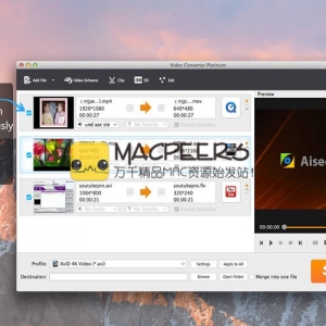 Video Converter Platinum for Mac 6.6.15 视频转换器