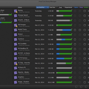 Final Cut Library Manager for mac 2.72智能全面的系统资源库管理工具