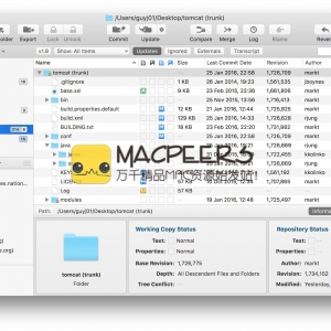Xversion for Mac 1.1.5 颠覆副本和存储库的优雅管理