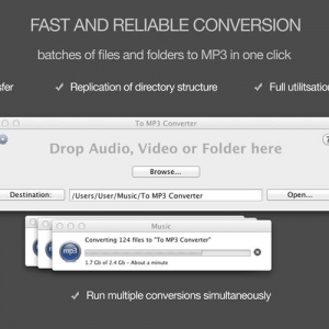 To MP3 Converter 1.0.6 Mac 优秀MP3转换管理工具