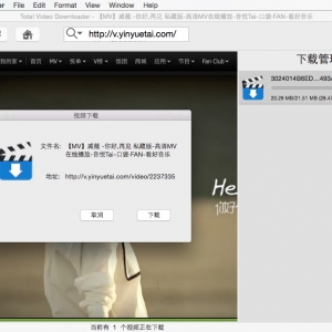 Total Video Downloader 1.3.0 绿化版强大的Mac视频下载工具中文版超级载霸