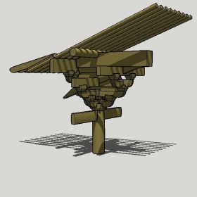 Sketchup古建风格类模型斗拱0013