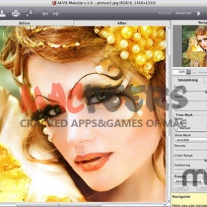 AKVIS MakeUp for mac 4.0.547.12708 自动润饰肤色缺陷