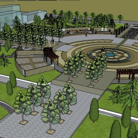 Sketchupͼʦڹ㳡ģ096