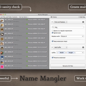 Name Mangler for mac 3.3.6 批量重命名工具