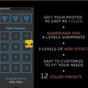 Super Details Panel v1.0 for Photoshop CS4 – CC 2015 (Win/Mac)