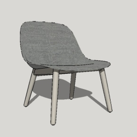 ľSUͼʦģMuuto Lounge Chair _ FIBER Wood Base