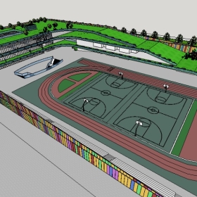 ��ͼ��ʦSketchup������ģ��20221115���¸�������СѧУ����ģ��264