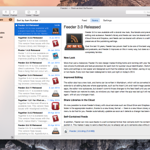 Feeder for mac 3.0.1 – 创建和发布的RSS 最新绿化版